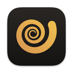 The Compoundrix app icon: a gold spiral on a dark square